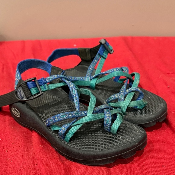 Chaco Shoes - Chaco Women's Sandals - Black and Teal